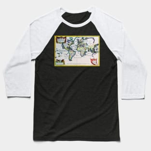 Nicholas de Fer - Universal Map 1702 -   Ancient Worlds Baseball T-Shirt